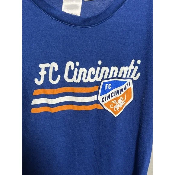 FC Cincinnati Concepts Sport T-Shirt Blue Small MLS Soccer Fan Apparel - Picture 2 of 5